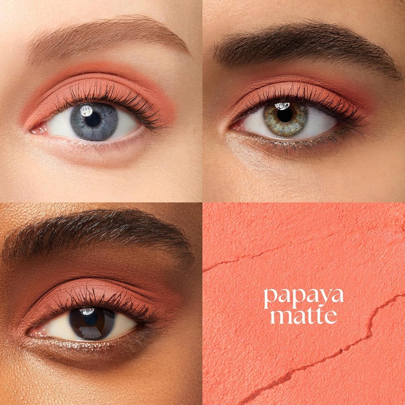 Julep Eyeshadow 101 Cream-to-Powder Waterproof Shadow Stick – Papaya Matte – Long-Lasting, Crease-Proof, Soft Peachy-Orange Matte Cream Eyeshadow with Built-in Smudger - Image 2